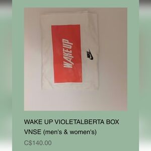 Nike White Tee with Red Graphic